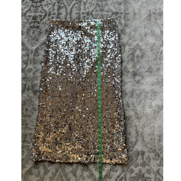 Mango Silver Sequin Midi Skirt - Picture 6 of 9